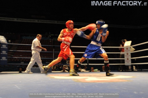 2009-09-09 AIBA World Boxing Championship 1080 - 64kg - Oleksandr Klyuchko UKR - Munkh Uranchimeg MGL
